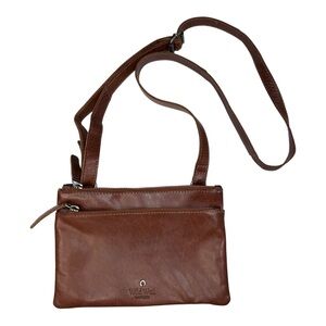 Wild West Los Angeles Handbag Crossbody Bag Chestnut Brown Leather Purse